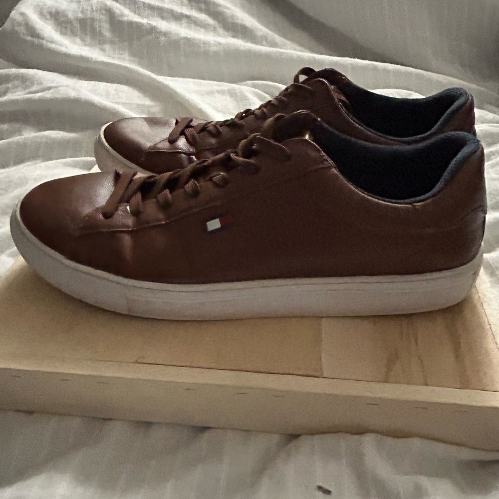 Tommy Hilfiger Men's Brown Brecon Cup Sneaker Shoes Size 11